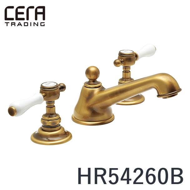 CERA　HR54260B-AB　Elsa/エルザ 湯水混合栓【アンティークブラス】 セラトレーディング &rArr;〇｜住設建材カナモンジャー