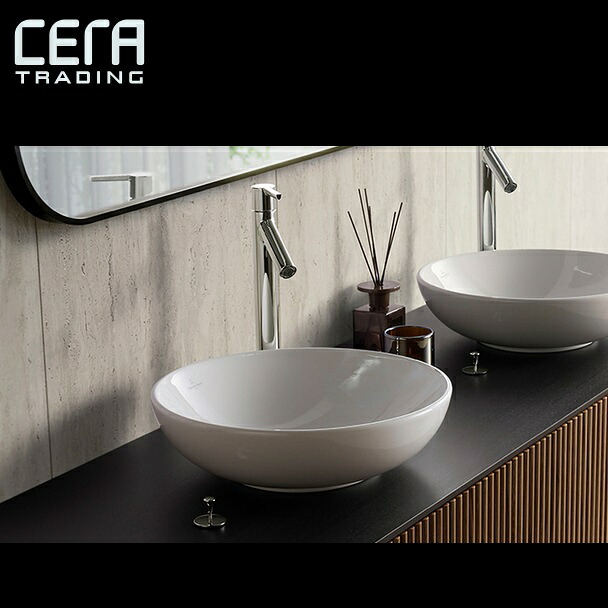 CERA VB4A4600 洗面器 Loop Friends／繰り返し \u0026 フレンズ 420大きさ 【白いこと】 ※洗面器のみ  セラトレーディング ⇒〇