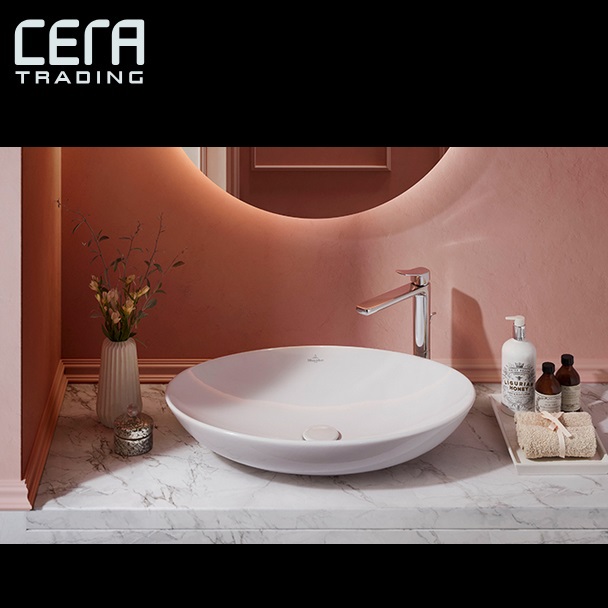 CERA VB4A4800 洗面器 Loop Friends／繰り返し \u0026 フレンズ 620 × 420粍 【白いこと】 ※洗面器のみ  セラトレーディング ⇒〇