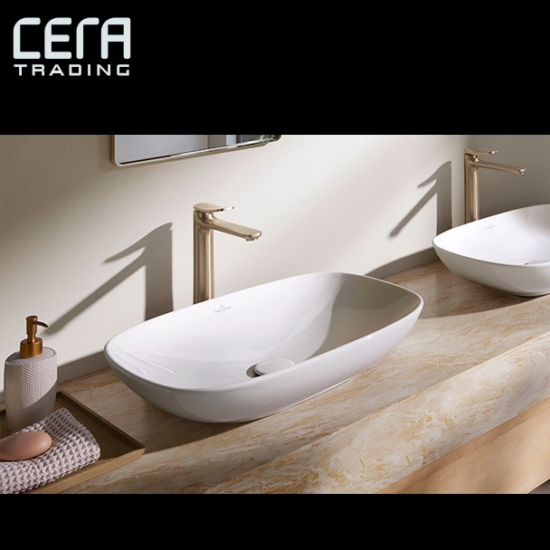 CERA VB4A4900 洗面器 Loop Friends／繰り返し \u0026 フレンズ 560 × 380粍 【白いこと】 ※洗面器のみ  セラトレーディング ⇒〇