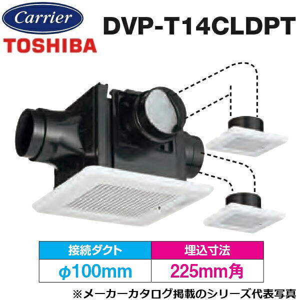 東芝／日本キヤ後ろ側 DVP-T14CLDPT 換気ファン 導管用換気ファン 標準尺度透かし彫り手合い 〇