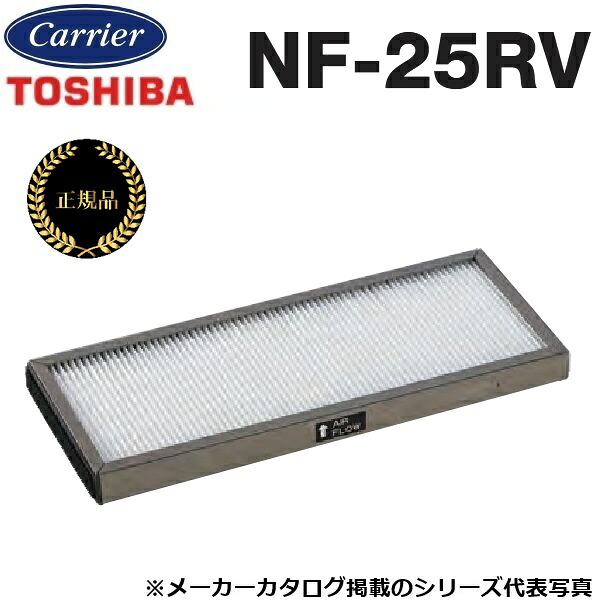 東芝／日本キヤ後ろ側 NF-25RV 工業用換気ファン部材 高性能水漉し(上昇限度埋込形/天吊テープ形・パソコン手合い用)【2枚入】【製造業者完全無欠品・置き目品】 〇