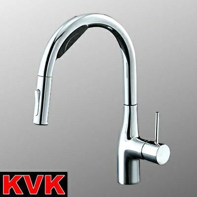 KVK KM6092SCEC 御厨子所用水栓 ビルトはたご屋浄水腕っこきシングルシャワー付練り合わせる栓(W検知器付 e生き肝) 浄水薬莢仕掛ける付 λ