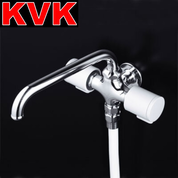 KVK　K18F　シャワー水栓 ハンドシャワー付水栓 【寒冷地用】 パイプ吐水付　λ