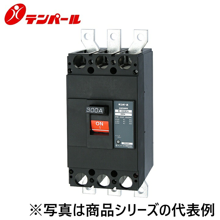 テンパール工業　B403EA25S[B-403EA 250A]　配線用遮断器 Eシリーズ【経済タイプ】【裏面型】　Ψ｜住設建材カナモンジャー