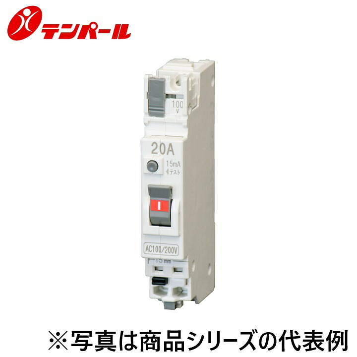 テンパール工業　C2NA1515[GBC-2NA 15A 15mA]　漏電遮断器 パールテクト漏電ブレーカー　Ψ