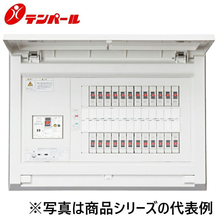 テンパール工業　MAG310422[MAG 100A 42+2]　スタンダード住宅用分電盤 パールテクト【扉付】【リミッタースペースなし】　Ψ