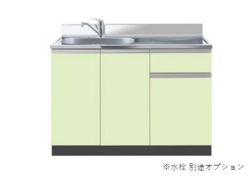 イースタン工業　CF2-135　流し台 W1350ｘD550ｘH800mm デッキ出し水栓タイプ【お届け先 関東限定】 ⇒
