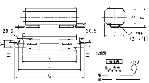 楽天市場】パナソニック 水銀灯用安定器 （200V用、一般形