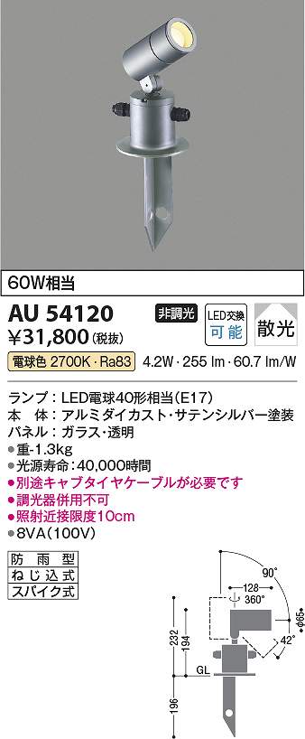 コイズミ照明装置 金54120 LED注目の的 Σ