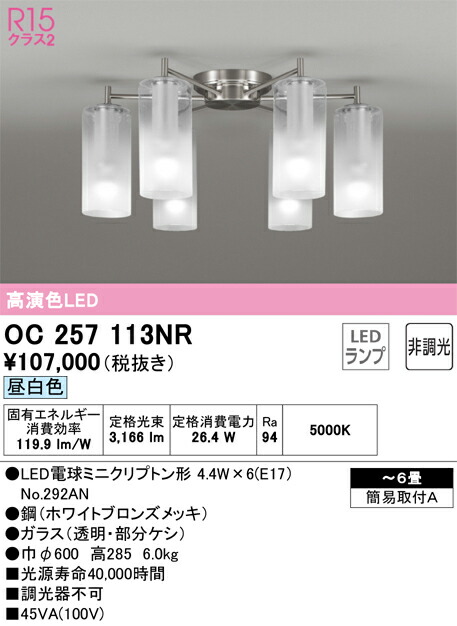 オーデリック　OC257113NR　ランプ別梱包 Σ