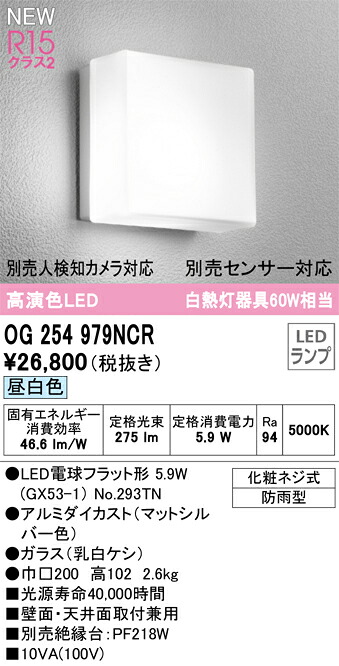 オーデリック　OG254979NCR　ランプ別梱包 Σ