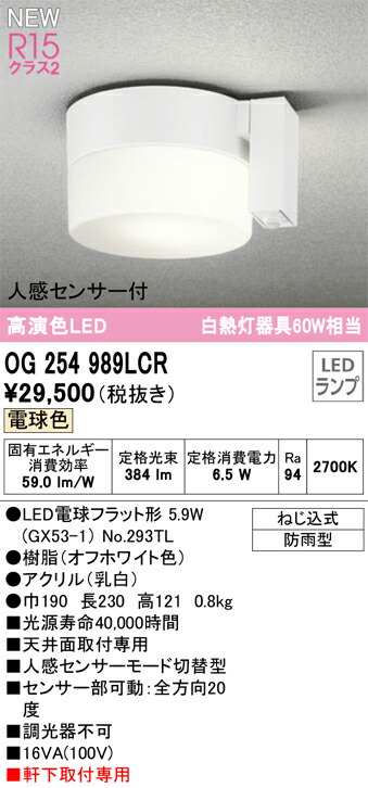 オーデリック　OG254989LCR　ランプ別梱包 Σ