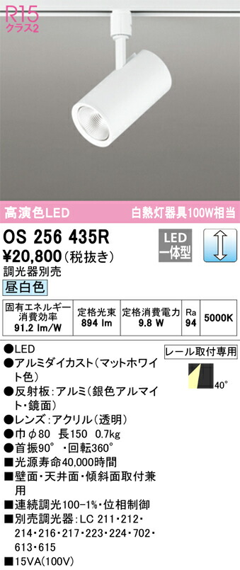 オーデリック　OS256435R　LEDスポットライト Σ