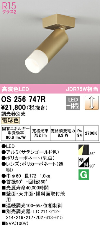 オーデリック os256747R LED注目の的 Σ