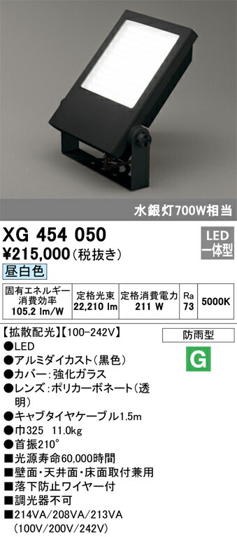 オーデリック　XG454050　LED投光器 Σ