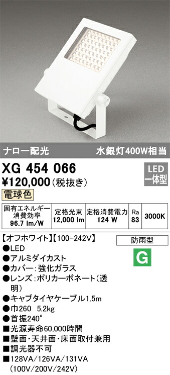 オーデリック　XG454066　LED投光器 Σ