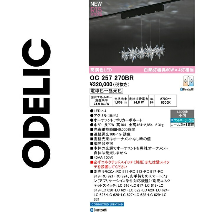 オーデリック OC257270BR セード別梱 Σ