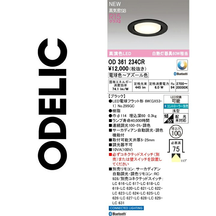 オーデリック　OD361234CR　ランプ別梱包　Σ