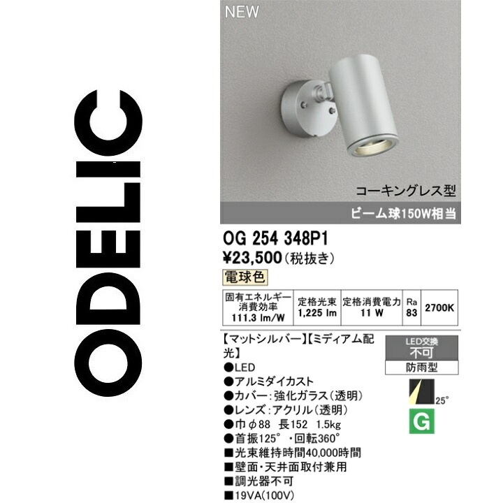 オーデリック OG254348P1 LED注目の的 Σ