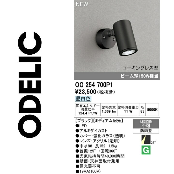 オーデリック OG254700P1 LED注目の的 Σ