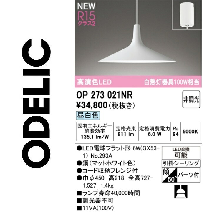 オーデリック OP273021NR 照明ランプ別荷拵え Σ