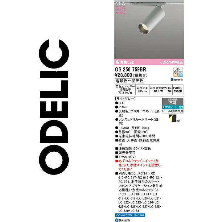 オーデリック　OS256759BR　LEDスポットライト　Σ