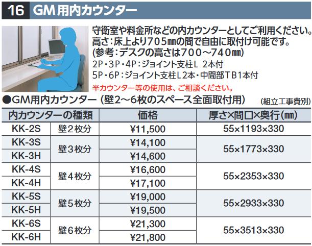 イナバ屋根裏部屋 KK-3S GM型用内カウンタ 扉3枚分 SMK型オプション 標準尺度用【本体等しく買いもとめるのみ申し合わせ可】⇒■