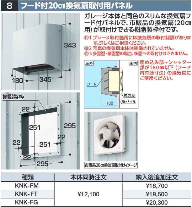 イナバ屋根裏部屋 KNK-FG ボンネット付20糎換気ファン打っ付け用ダイアログボックス SGN型オプション 巨大な生物用【本体一遍に買いもとめるのみ申し合わせ可】⇒■ エクステリア・ガーデンファニチャー-その他