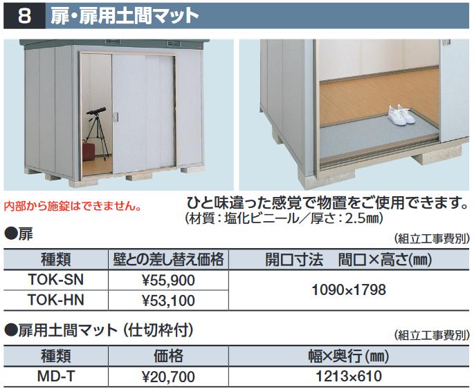 イナバ物置　DSG-M　框ドア(ドアクローザー付)  WG型オプション⇒■ イナバ物置 DSA-M 框ドア(ドアクローザー付) 右吊り元