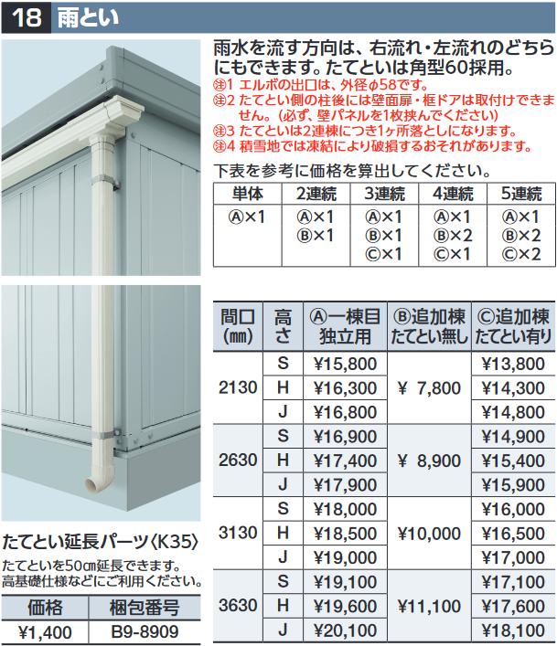イナバ屋根裏部屋 雨とい(間口 3130粍) 加えること棟用 たてとい有り】 GRN型オプション 御機嫌大屋根用 【本体等しく買いもとめるのみ申し合わせ可】⇒■