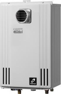 パーパス　GS-H1603T-1　ガス給湯機器 ふろ給湯器 エコジョーズ 給湯専用 16号 屋外壁掛・PS扉内設置形 リモコン別売 受注生産 　⇒□