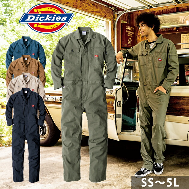 Dickies XL R ベージュ つなぎ 新品タグ付き 楽天市場】作業服 ストレッチツイルツナギ D-726 [男女兼用