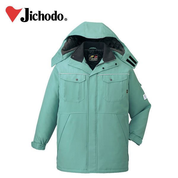 作業服 作業着 ワークウェア 自重堂 秋冬作業服 コート(フード付) 48413 防寒 防寒着 防寒作業服 ワークウェア コート 防寒コート 作業防寒着 アウター 防寒ウェア 仕事着 作業用防寒着 刺繍 ネーム刺繍｜安全靴・作業着のワークストリート