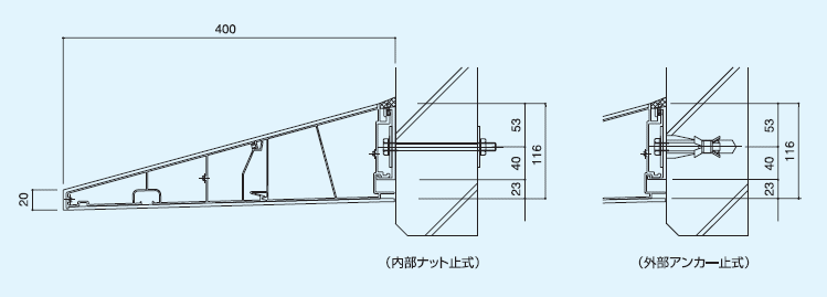 アルフィン ひさし ADシリーズ AD2 幅801〜900mm ひさし全長 2100mm