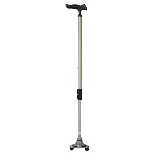 【貨物輸送無料】製造会社直送品Fuji Home(フジ養護ホーム）【非課税客体品】Walking Stick(突っ支い棒・杖)WB3826かるがも 4尖んがり突っ支い棒ステンカラー