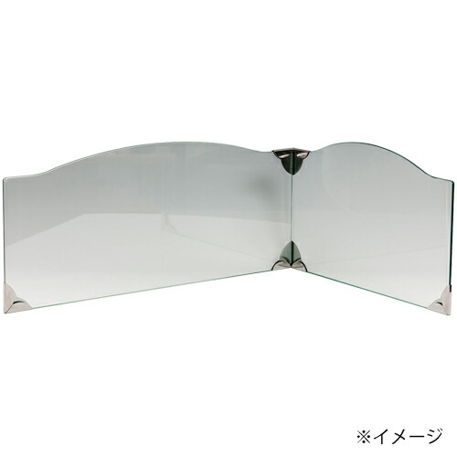 【日本製】池永鉄工 レンジガード ガラス IR-800CL 強化ガラス L字型 曇り 対面キッチン アイランドキッチン 油はね防止