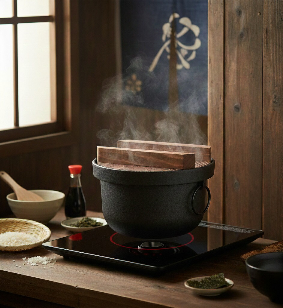 楽天市場】IH対応 日本製 美味しいご飯 鉄釜 3合用 鉄 鉄釜 釜飯 鉄鍋