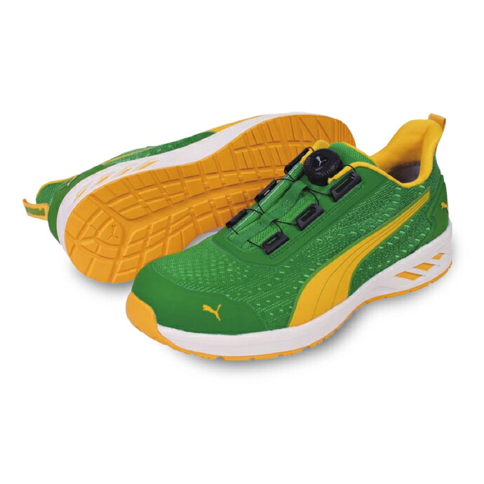 【PUMA】安全靴No.64.408.0(緑)GLIDE DISC LOW / JAPAN ATHLETIC グライド グリーン ディスク ロー ジャパンアスレチックシリーズ セーフティシューズ PUMAプーマ 安全靴 作業靴 安全スニーカー|金物資材商店