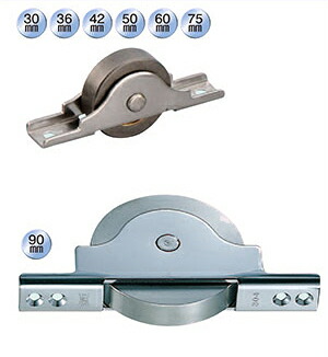 楽天市場】ヨコヅナ SBS-0302 ベアリング入 ステンレス戸車 平型 30mm