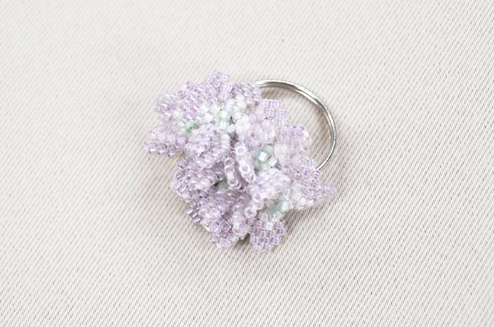 楽天市場 カナリヤ ビーズ Aikoビーズ キット Fleur Bijoux フルールビジュ リング 2 Hydrangea あじさい カナリヤ楽天市場店