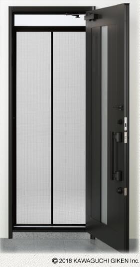 川口 ノーカットロータリー網戸 NC-17 玄関網戸 網戸張替え｜建築金物館 15,444円