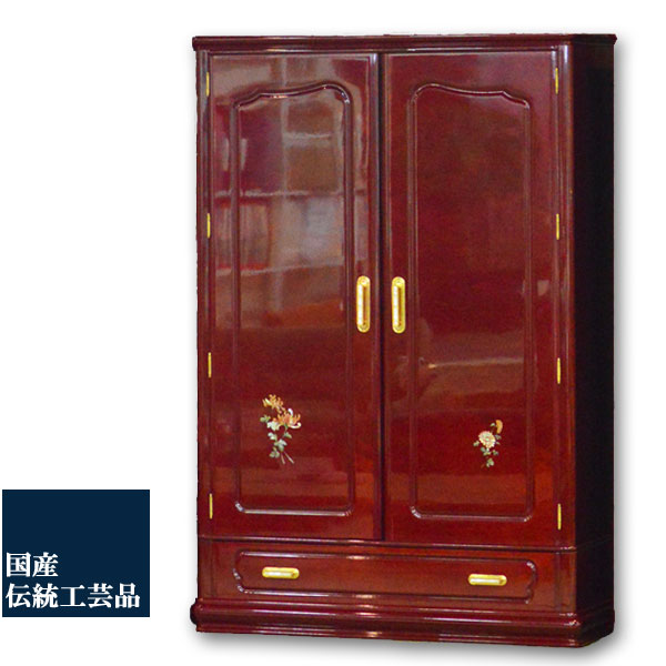 楽天市場】和タンス 婚礼家具 ナラ無垢材 内部総桐 西陣織 府中