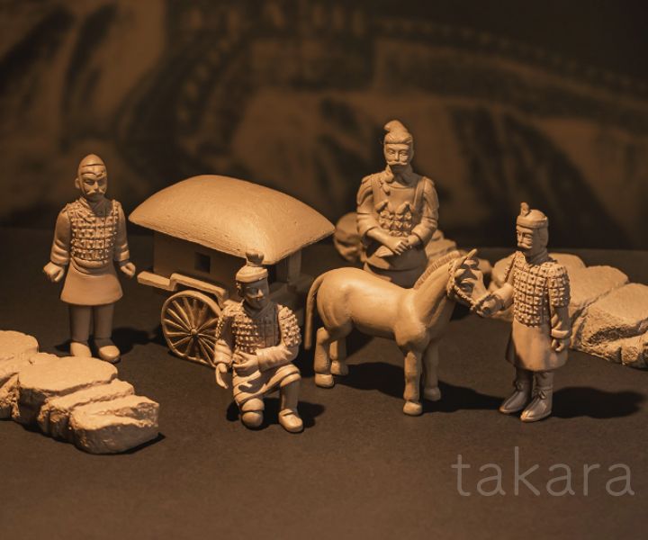 楽天市場】兵馬俑 卓上フィギュア 6個セット【 中国 輸入 】※中身は