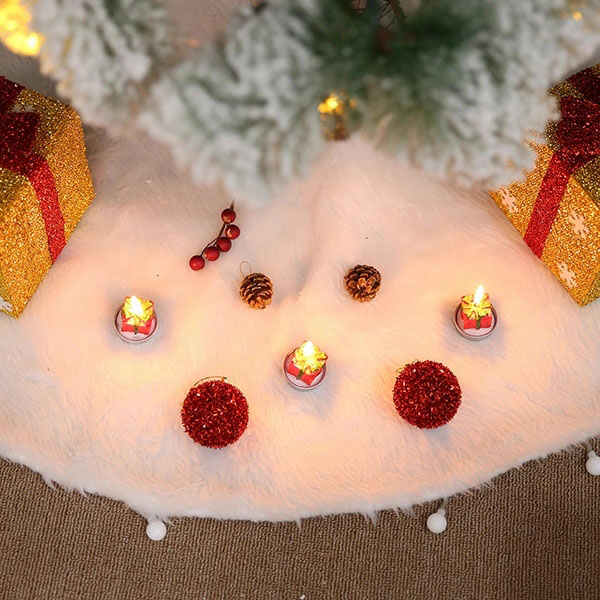即納 クリスマスツリー もこもこ ブランケットファー ふわふわ 下敷物 下周り 立体飾り クリスマスツリースカート クリスマスパーティー クリスマス