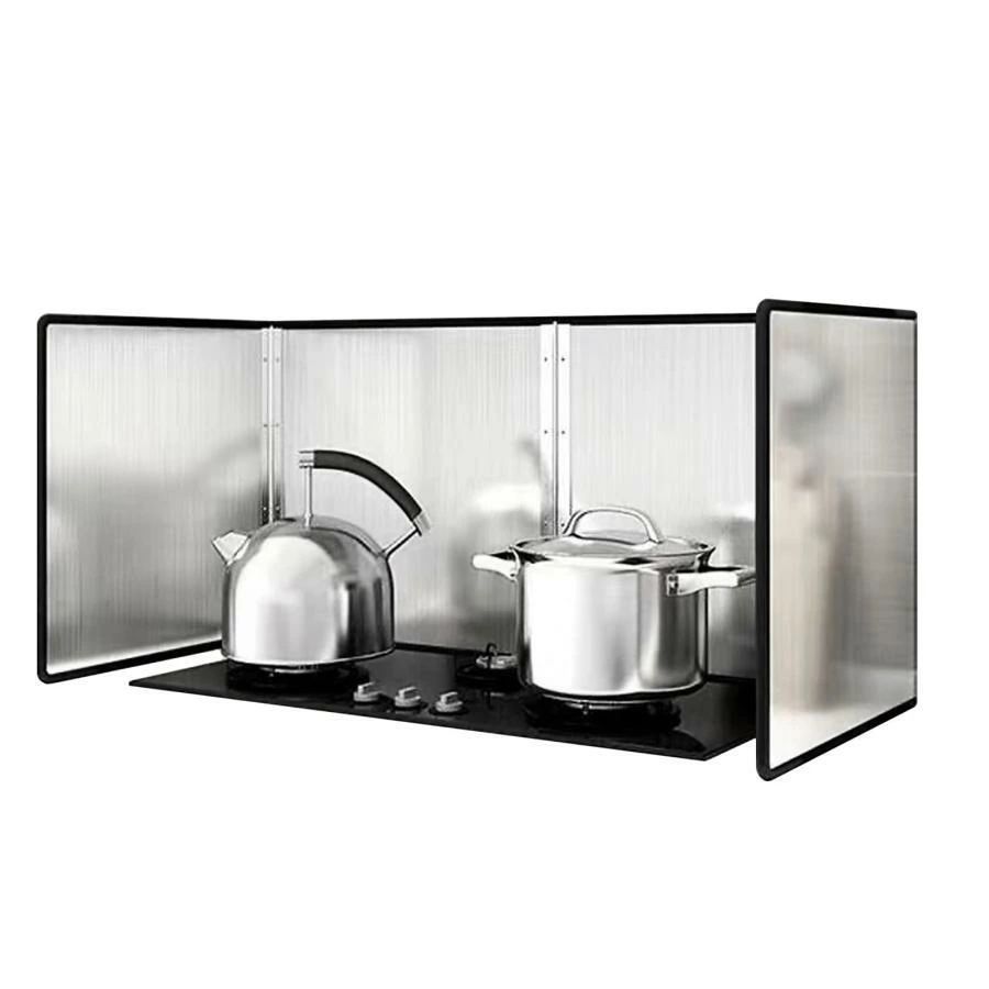 【全品2点で5%OFF】レンジガード 高さ30 40 50 60 70cm 油はねガード 油はね防止 3面 油汚れ防止 コンパクトレンジガード 折りたたみ キッチンガード オイルガード ステンレス製