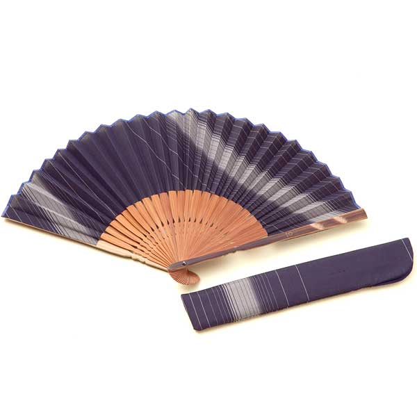 ≪白山麓つの屋≫ かばんにちょっと忍ばせられる コンパクトな扇子・差し袋セット 焼き縁 【ギフト】