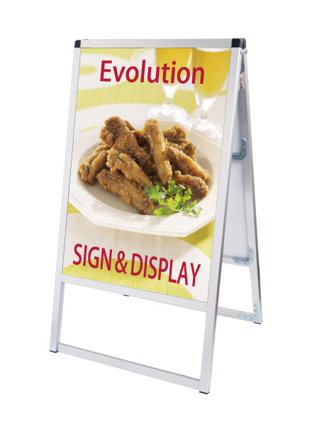 【特別価格】バリウススタンド看板 ACタイプ A2両面 VASKAC-A2R / 【送料無料】【日本製】【頑丈】 屋外看板 立て看板 スタンド看板 A型看板 店舗前看板 ポスター入れ替え式 飲食 店舗 看板 薄型 おしゃれ 高級 両面