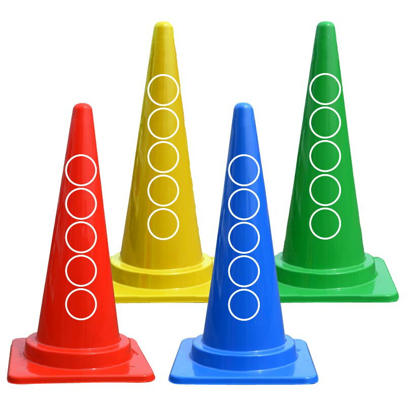 楽天市場】カラフルコーン 700H 1個単品 カラーコーン パイロン 三角