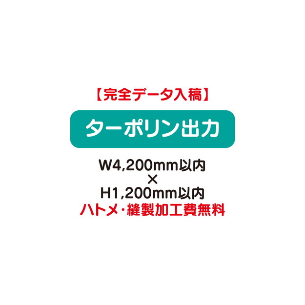 特注オーダー品】ターポリン出力 W4800×H1800【送料別途】-